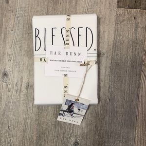 Rae Dunn Embroidered Pilllow case set of 2